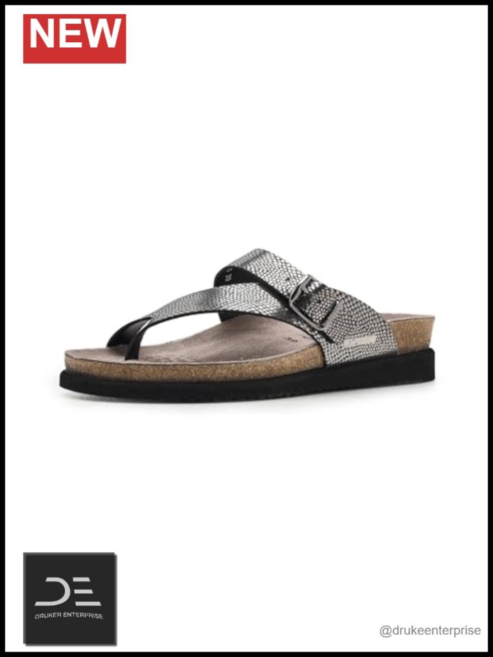 Mephisto Helen Flat Sandals Women's Leather Suede Cork Footbed Soft-Air